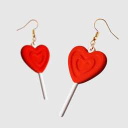 3 Pack Heart Lollipop Earrings | Valentine's Day Jewelry | Lightweight Earrings 2