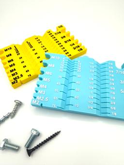 Bolt & Screw Gauge Tool | Metric/SAE Thread Sizing Guide | Workshop Organizer | Custom Team Colors 3