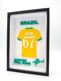 Custom Soccer Framed Jerseys | France, Argentina, Brazil | 3D Printed World Cup Gift 7
