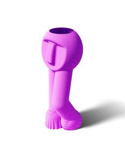 Modern Face Vase | 3D Printed Tall Slender Sculpture | Contemporary Home Decor | Unique Desk Accessory | Dopamine Decor 2