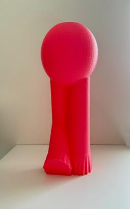 Modern Face Vase | 3D Printed Tall Slender Sculpture | Contemporary Home Decor | Unique Desk Accessory | Dopamine Decor 4