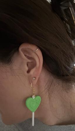 Heart Lollipop Earrings - Sweet 3D Printed Dangle Earrings - Cute Valentine's Day Jewelry - Lightweight Statement Earrings 9