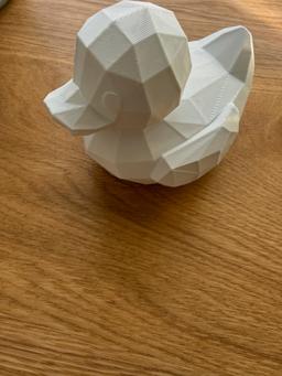 Low Poly Duck 3D Printed Geometric Rubber Ducky Decor - Modern Minimalist Bathroom Figurine Gift 7