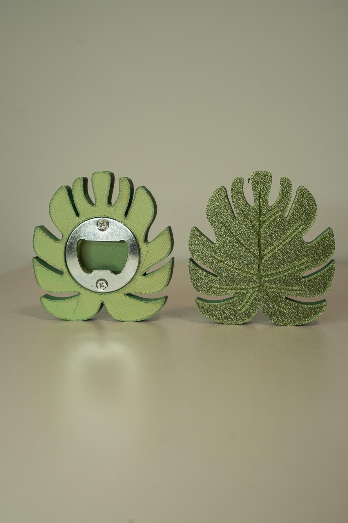 Monstera Leaf Bottle Opener | 3D Printed Beer Opener | Tropical Kitchen Bar Decor | Plant Lover Gift | PETG