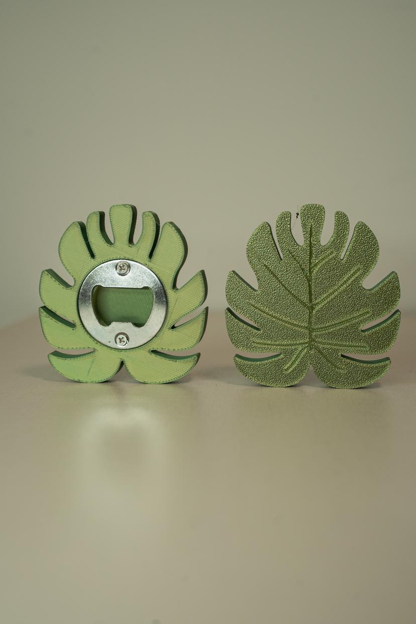 Monstera Leaf Bottle Opener | 3D Printed Beer Opener | Tropical Kitchen Bar Decor | Plant Lover Gift | PETG