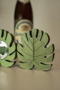 Monstera Leaf Bottle Opener | 3D Printed Beer Opener | Tropical Kitchen Bar Decor | Plant Lover Gift | PETG 2