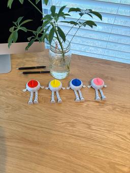 New! Curling Stone Buddy - 3D Printed Articulated Flexi Desk Figure - Winter Sports Decor - Custom Colors Available 10