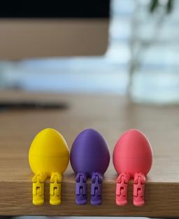 New! Easter Flexi Egg Toy 3-Pack - Fleggy Articulated Fidget Easter Eggs - 3D Printed USA 1