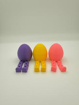 New! Easter Flexi Egg Toy 3-Pack - Fleggy Articulated Fidget Easter Eggs - 3D Printed USA 10