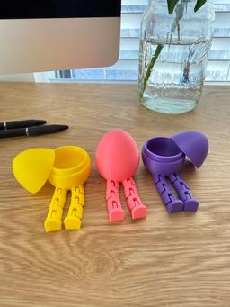 New! Easter Flexi Egg Toy 3-Pack - Fleggy Articulated Fidget Easter Eggs - 3D Printed USA 14