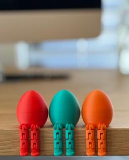 New! Easter Flexi Egg Toy 3-Pack - Fleggy Articulated Fidget Easter Eggs - 3D Printed USA 15