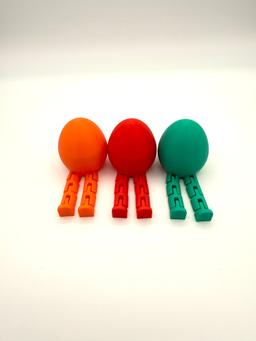 New! Easter Flexi Egg Toy 3-Pack - Fleggy Articulated Fidget Easter Eggs - 3D Printed USA 5