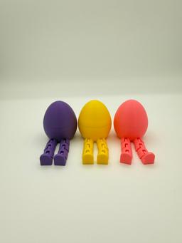 New! Easter Flexi Egg Toy 3-Pack - Fleggy Articulated Fidget Easter Eggs - 3D Printed USA 6
