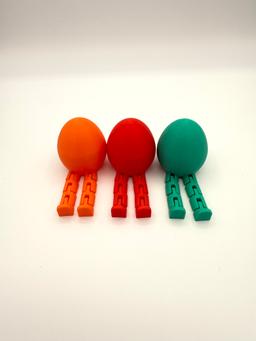 New! Easter Flexi Egg Toy 3-Pack - Fleggy Articulated Fidget Easter Eggs - 3D Printed USA 8