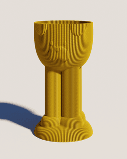 Paw Pot Tall Vase | Modern 3D Printed Planter | Unique Ridged Textured Design | Kowafatcompany Studio Art 2