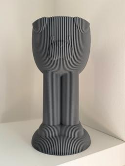 Paw Pot Tall Vase | Modern 3D Printed Planter | Unique Ridged Textured Design | Kowafatcompany Studio Art 23