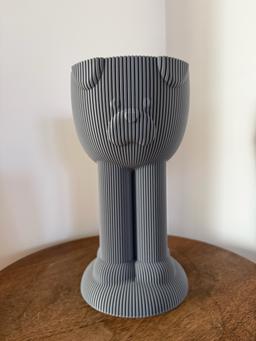 Paw Pot Tall Vase | Modern 3D Printed Planter | Unique Ridged Textured Design | Kowafatcompany Studio Art 25