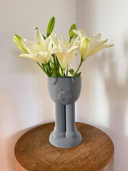 Paw Pot Tall Vase | Modern 3D Printed Planter | Unique Ridged Textured Design | Kowafatcompany Studio Art 26