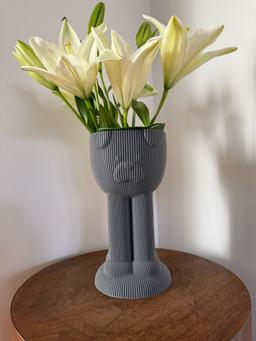Paw Pot Tall Vase | Modern 3D Printed Planter | Unique Ridged Textured Design | Kowafatcompany Studio Art 27