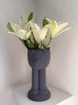 Paw Pot Tall Vase | Modern 3D Printed Planter | Unique Ridged Textured Design | Kowafatcompany Studio Art 28