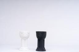 Paw Pot Tall Vase | Modern 3D Printed Planter | Unique Ridged Textured Design | Kowafatcompany Studio Art 4