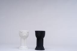 Paw Pot Tall Vase | Modern 3D Printed Planter | Unique Ridged Textured Design | Kowafatcompany Studio Art 5