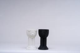 Paw Pot Tall Vase | Modern 3D Printed Planter | Unique Ridged Textured Design | Kowafatcompany Studio Art 6
