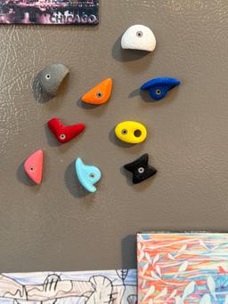 Rock Climbing Magnets Set - Mini Bouldering Holds for Fridge - Climber Gift - 3D Printed Climbing Wall Decor 5