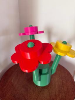 XL Block Flower Bouquet | 3D Printed Decorative Flowers | Build Your Own Display | Home Decor Gift 6
