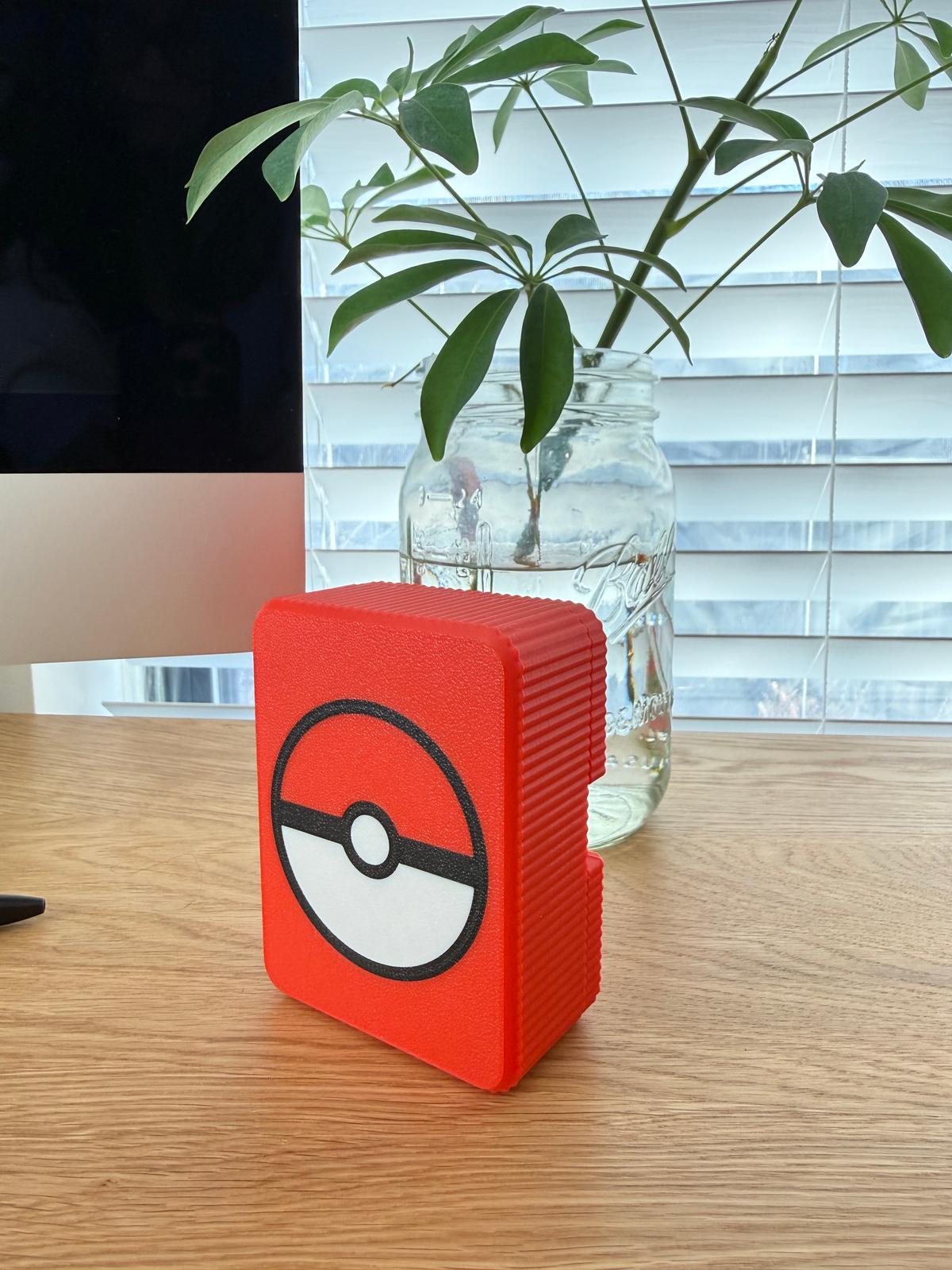 Pokemon Card Holder 3D Printed Pokeball Deck Box TCG Storage Case PLA Plastic Gift