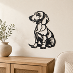 Dachshund Wall Art — Modern Line Art Wiener Dog Silhouette