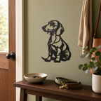 Dachshund Wall Art — Modern Line Art Wiener Dog Silhouette