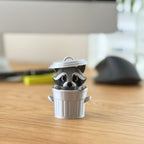 Sully the Trash Panda — Raccoon Clicker Desk Buddy | 3D Printed Figurine