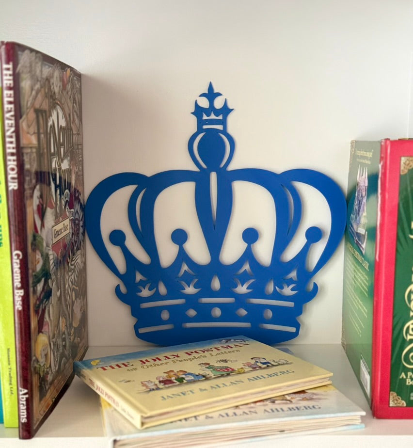 Crown Wall Art — Modern Line Art Royal Crown Silhouette