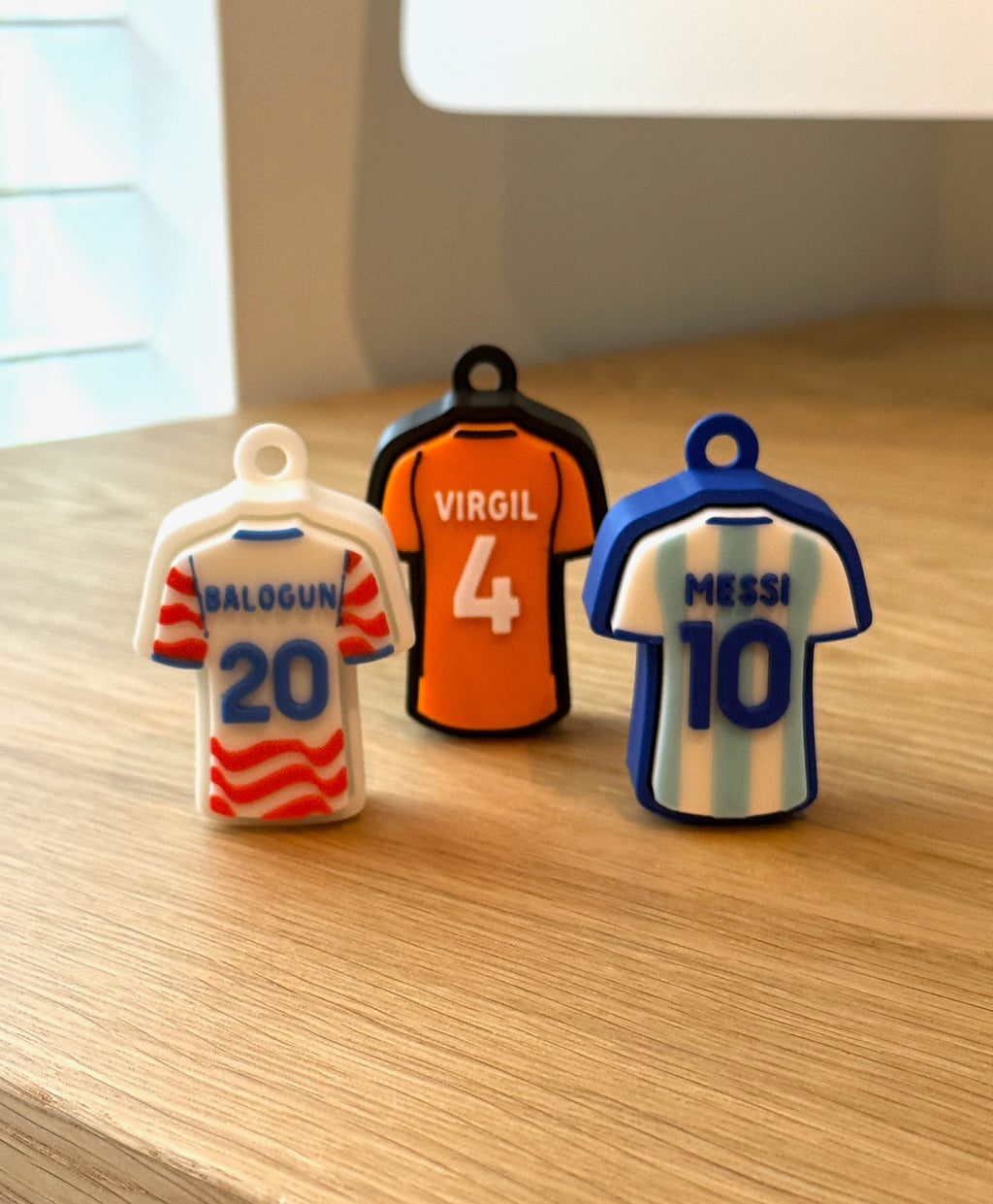 Soccer Jersey Fidget Clicker — Custom Name & Number | Mechanical Switch Keychain