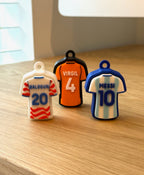 Soccer Jersey Fidget Clicker — Custom Name & Number | Mechanical Switch Keychain