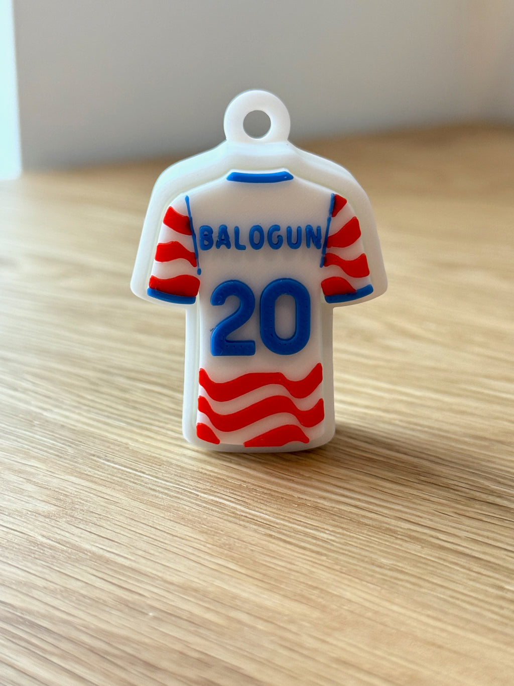 Soccer Jersey Fidget Clicker — Custom Name & Number | Mechanical Switch Keychain