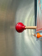 Plunger Fridge Magnets Set of 6, Novelty Toilet Plunger Magnet Gift, Funny Kitchen Decor, Choose Your Colors, Handmade USA