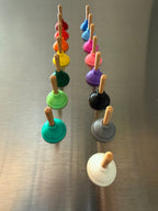 Plunger Fridge Magnets Set of 6, Novelty Toilet Plunger Magnet Gift, Funny Kitchen Decor, Choose Your Colors, Handmade USA