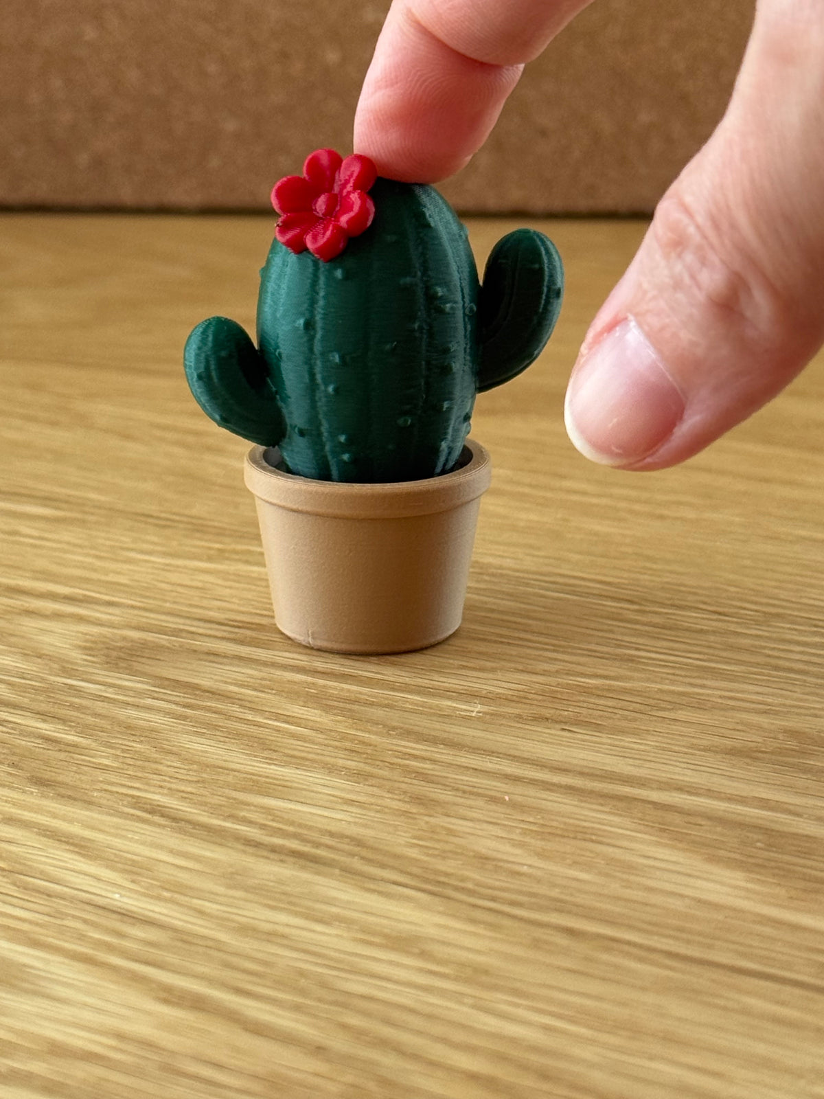 Cactus Fidget Clicker Toy, Desk Fidget Cactus in Pot, Satisfying Click Toy, Handmade USA Stress Relief Gift