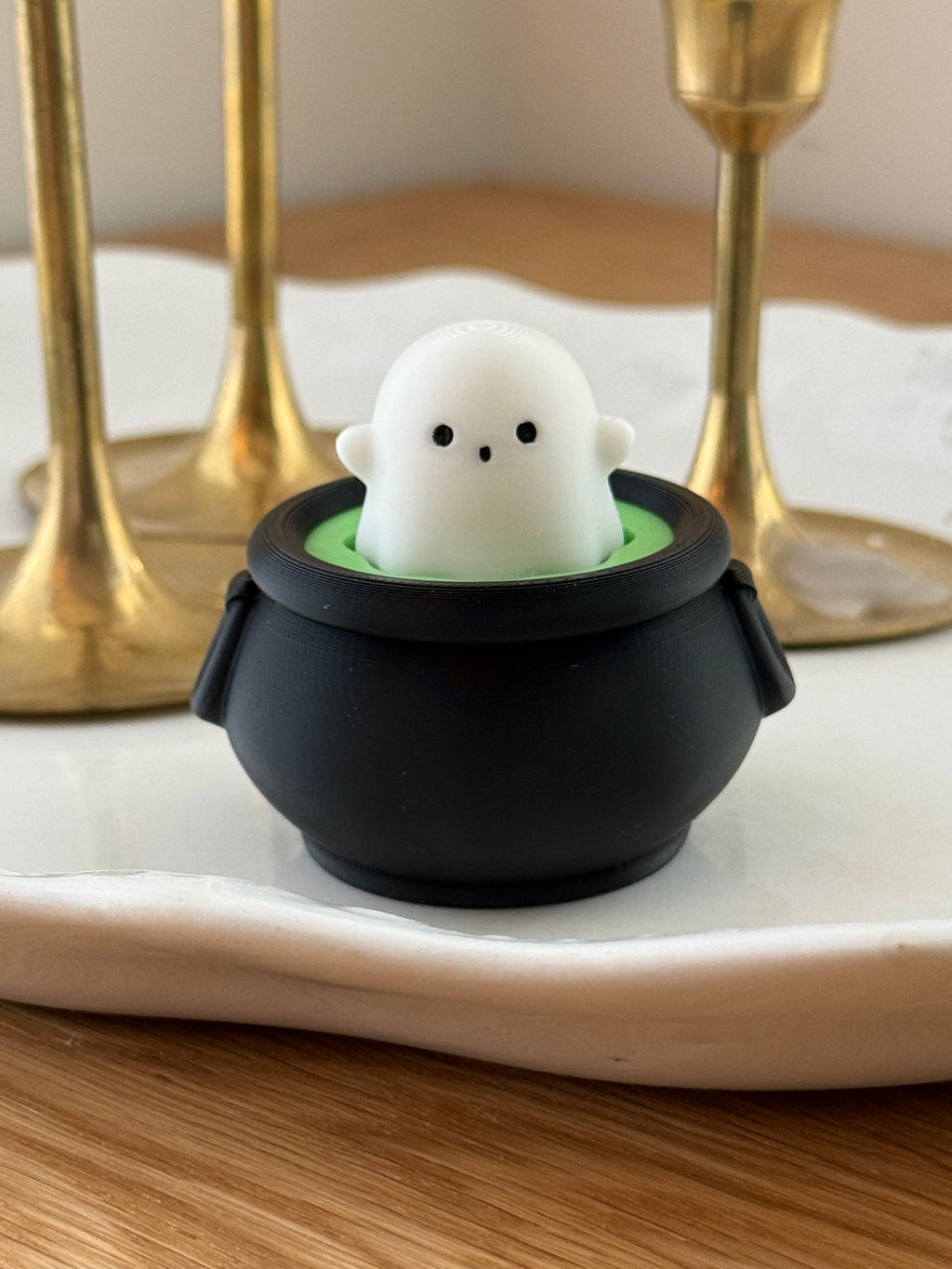 Ghost Cauldron Fidget Clicker, Halloween Pop It Toy, Spooky Click Toy, Cute Ghost Gift, Stocking Stuffer