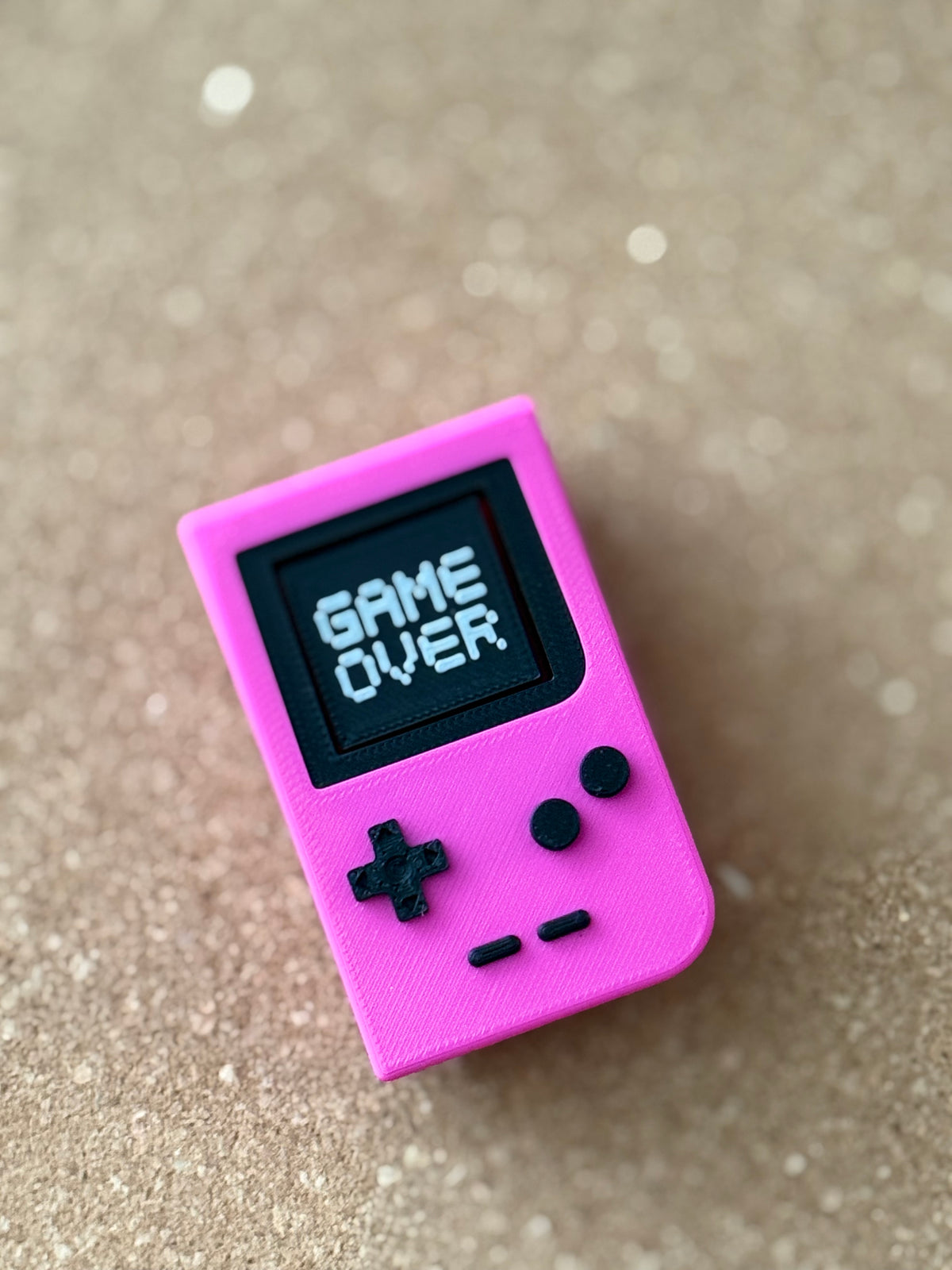 Retro Gameboy Fidget Clicker, Personalized Screen Text, Clicky Mechanical Switch Sensory Toy, Handmade USA Fidget Gift for Gamers