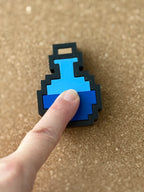 Potion Bottle Fidget Toy, Pixel Art Clicker, Retro Video Game Gift, Clicky Keyboard Switch Sensory Toy