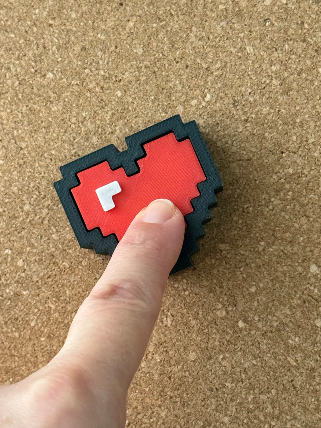 Heart Fidget Clicker Toy, Retro Icon Clicker with Keyboard Switch, Valentine's Day Gift, Handmade USA Fidget Toy, Stress Relief Desk Toy