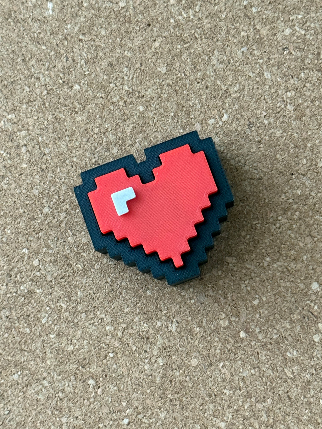 Heart Fidget Clicker Toy, Retro Icon Clicker with Keyboard Switch, Valentine's Day Gift, Handmade USA Fidget Toy, Stress Relief Desk Toy