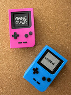 Retro Gameboy Fidget Clicker, Personalized Screen Text, Clicky Mechanical Switch Sensory Toy, Handmade USA Fidget Gift for Gamers