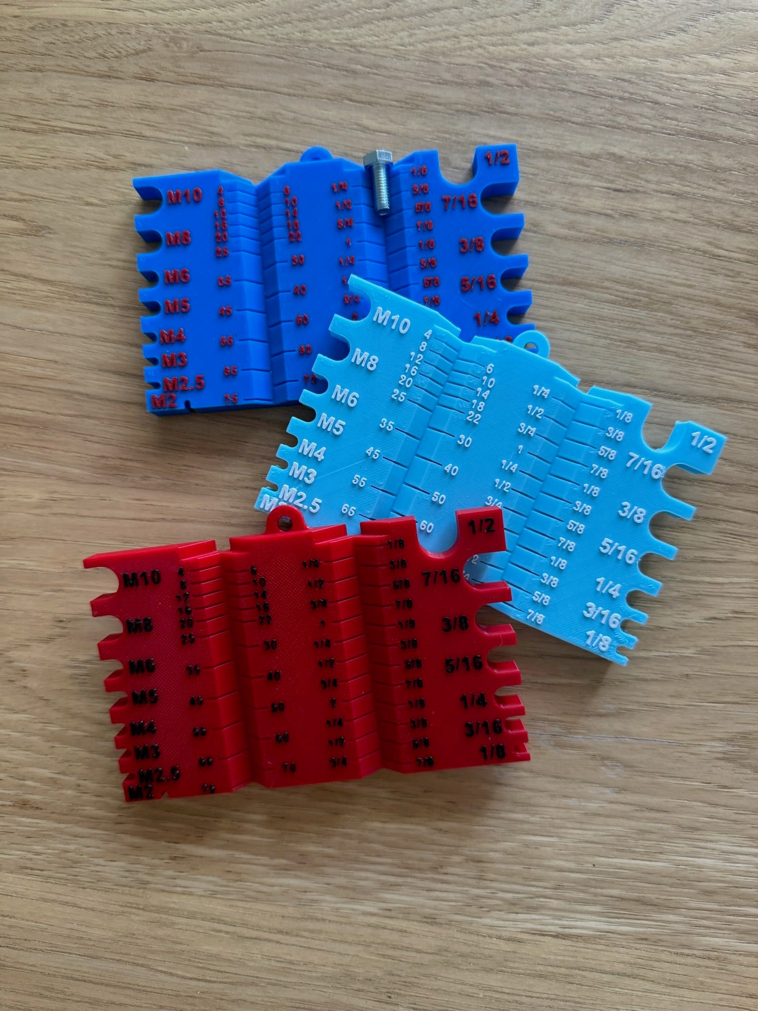 Bolt & Screw Gauge Tool | Metric & SAE | Custom Team Colors