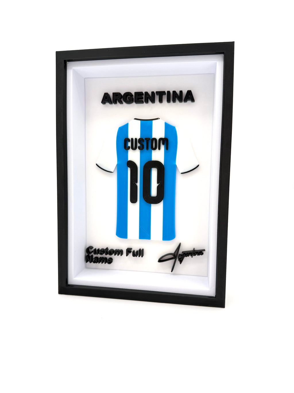Mini Soccer Jersey Frame | France, Argentina, Brazil | 3D Printed