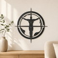 Atlas Wall Art — Compass & World Map Silhouette | 2 Sizes