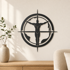 Atlas Wall Art — Compass & World Map Silhouette | 2 Sizes
